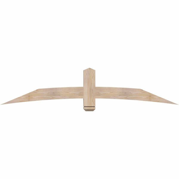 Ekena Millwork Bellingham Smooth Timber Gable Bracket, Douglas Fir, 84"W x 17"H x 3 1/2"D x 5 1/2"F, 5/12 Pitch GBW084X17X0406BEL00SDF - main